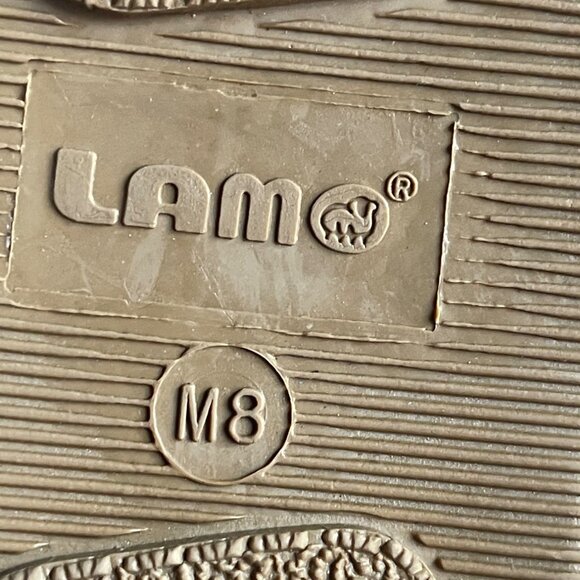 Lamo Lester Mocassin Chestnut Brown Suede Slippers Mens Size 8 Faux Fur Lined - Picture 5 of 10